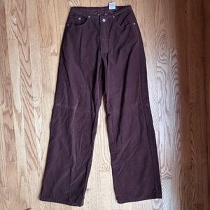 Vintage Just USA Wide Leg Corduroy Brown Pants